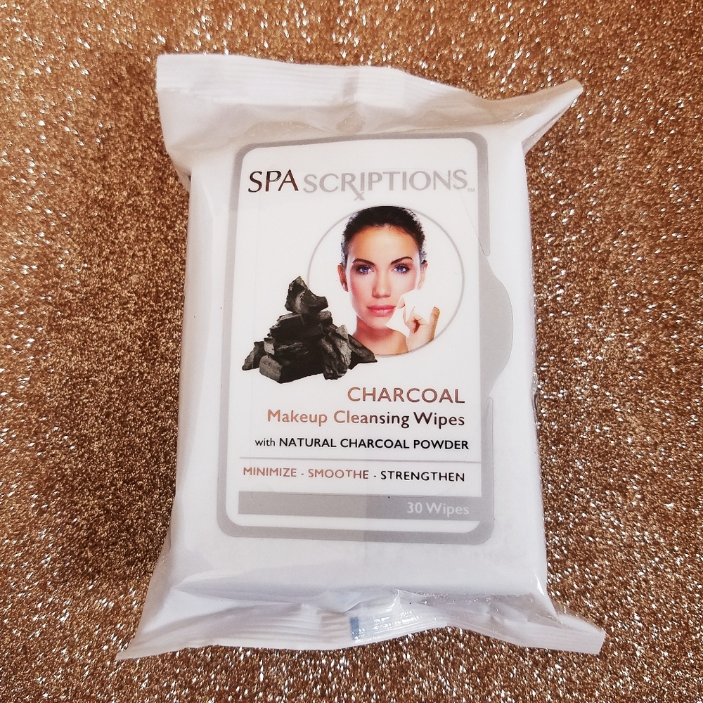 Set of 3 Charcoal/Pore Refining/Moisturizing Makeup Face Cleansing Wipes